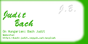 judit bach business card